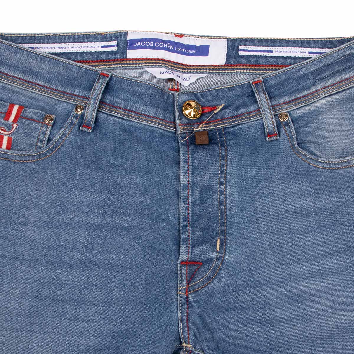 Light Blue Wash 'Bard' Slim Fit Jeans Jacob Cohen