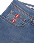 Light Blue Wash 'Bard' Slim Fit Jeans JEANS Jacob Cohen