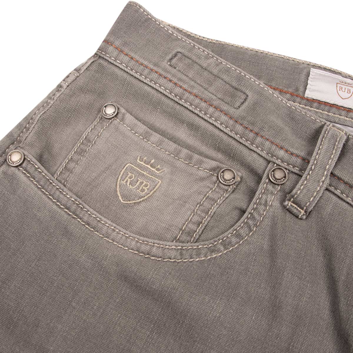 Light Grey ‘Tokyo’ Slim Fit Denim Jeans JEANS Richard J Brown