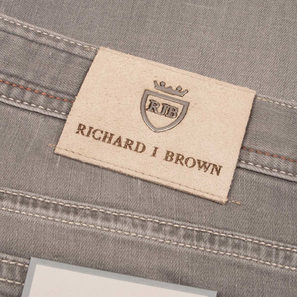 Light Grey ‘Tokyo’ Slim Fit Denim Jeans JEANS Richard J Brown