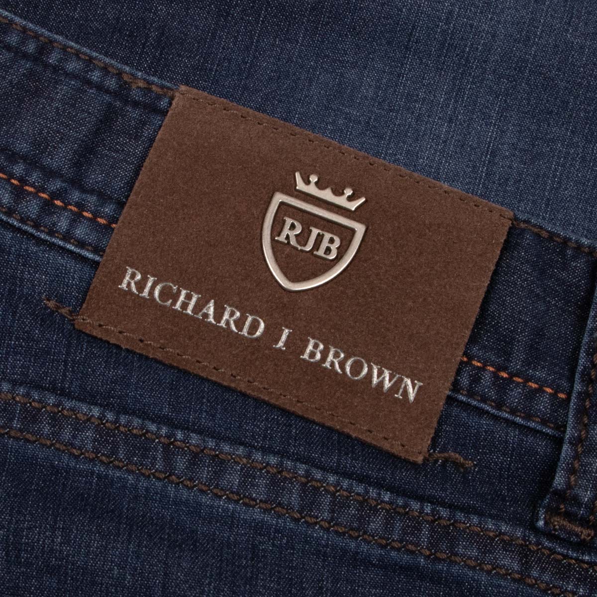 Dark Clean Wash 'Milano' Regular Fit Jeans JEANS Richard J Brown