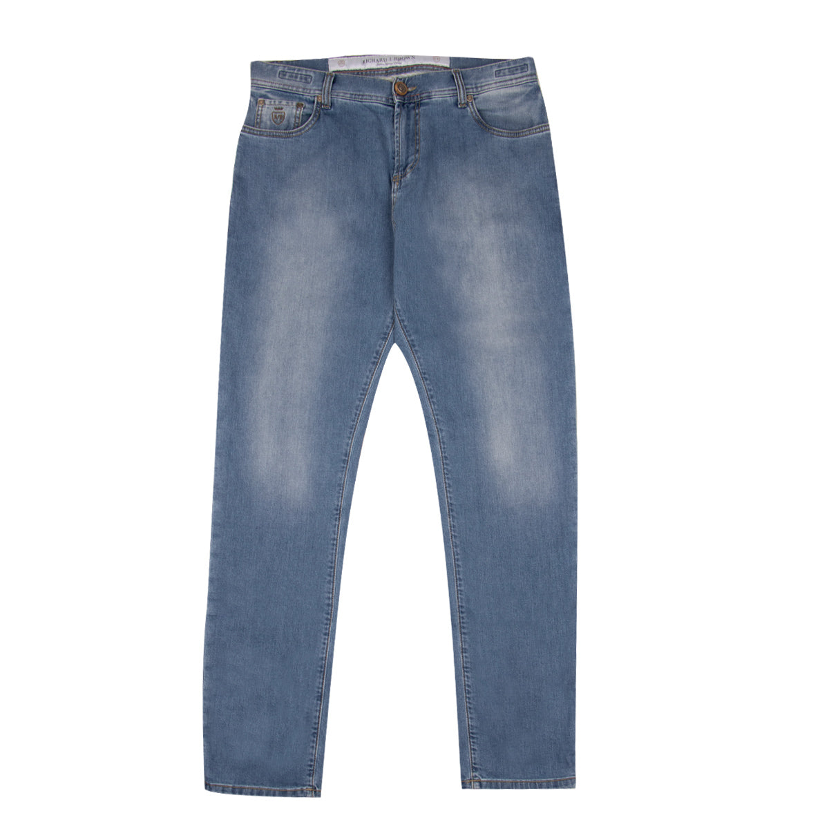 Light Wash Denim 'Milano' Regular Fit Jeans JEANS Richard J Brown