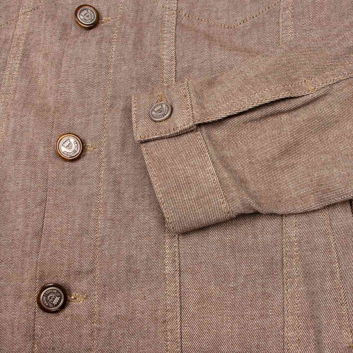 Light Brown Steve Cotton Denim Jacket BLOUSONS Richard J Brown