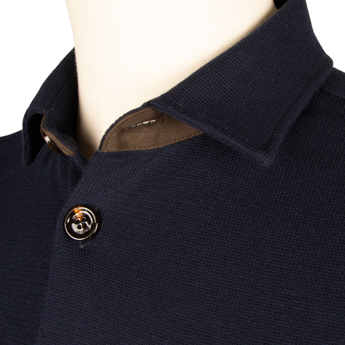 Dark Blue 'Meyer' Virgin Wool Knitted Overshirt KNITWEAR MooRER