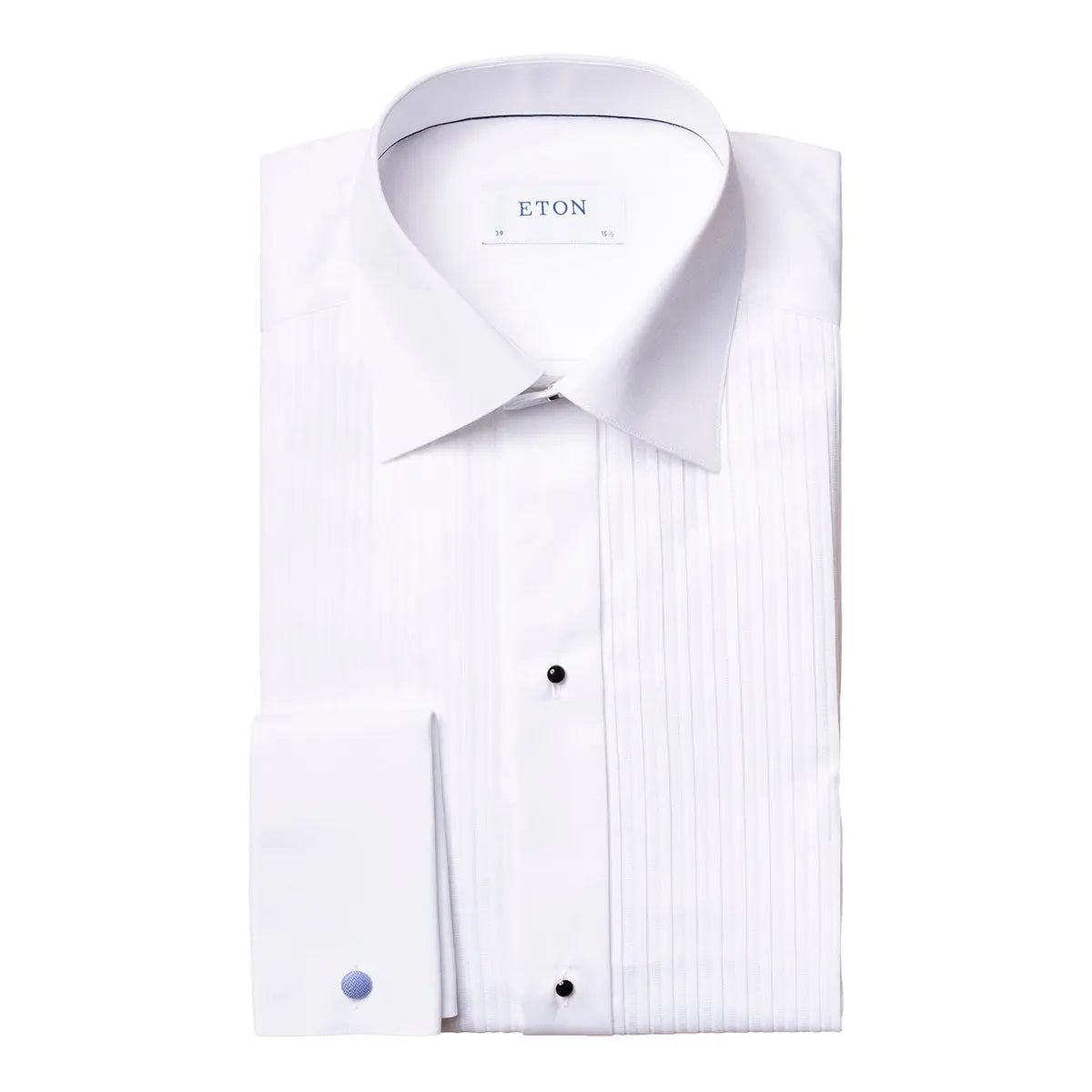 Contemporary Fit White Plisse Evening Dress Shirt  Eton   