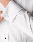 Contemporary Fit White Plisse Evening Dress Shirt  Eton   