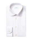 White Textured Twill Slim Fit Shirt  Eton   