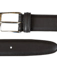 Brown Calf Leather Silver Buckle Belt  Robert Old   