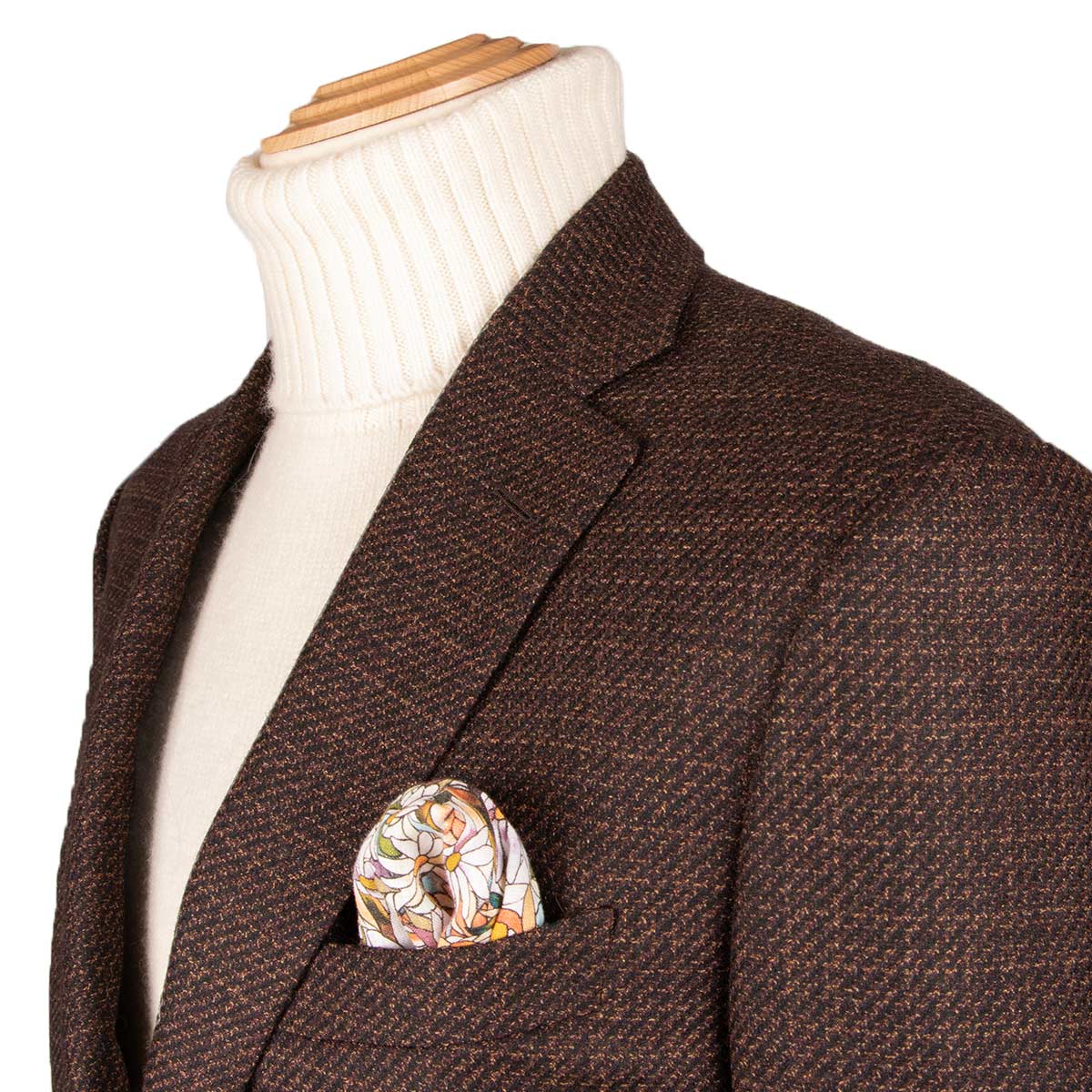 Brown Mélange Super 110’s Wool Jacket JACKETS Robert Old