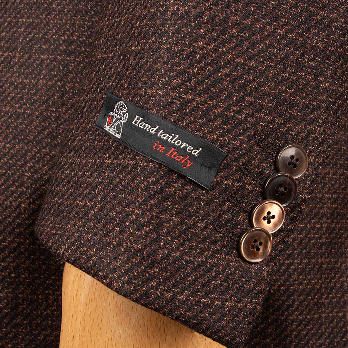 Brown Mélange Super 110’s Wool Jacket JACKETS Robert Old