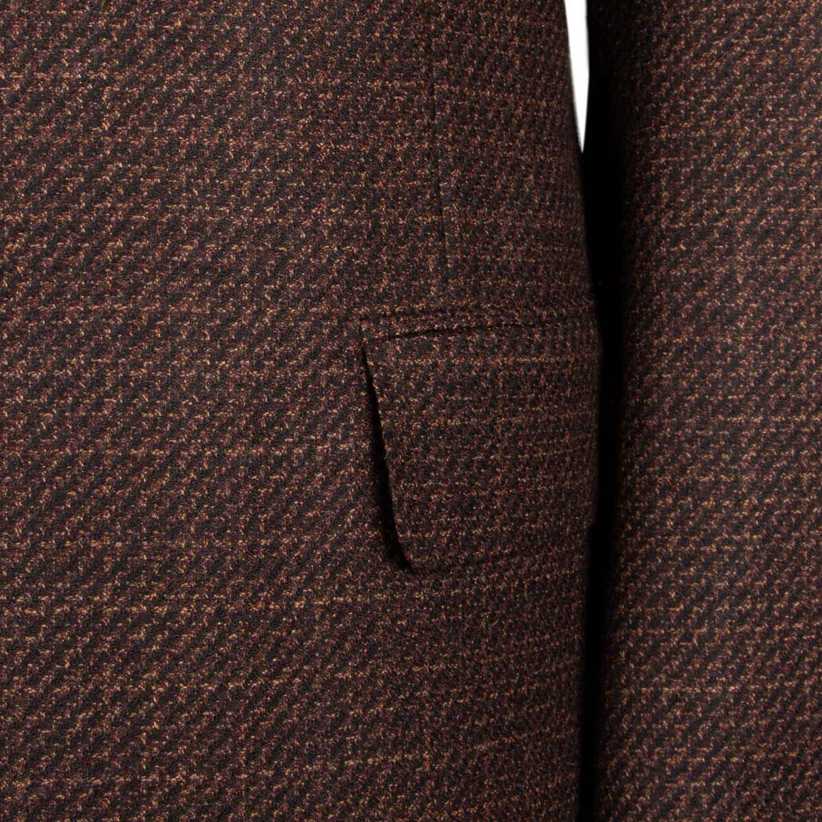 Brown Mélange Super 110’s Wool Jacket JACKETS Robert Old