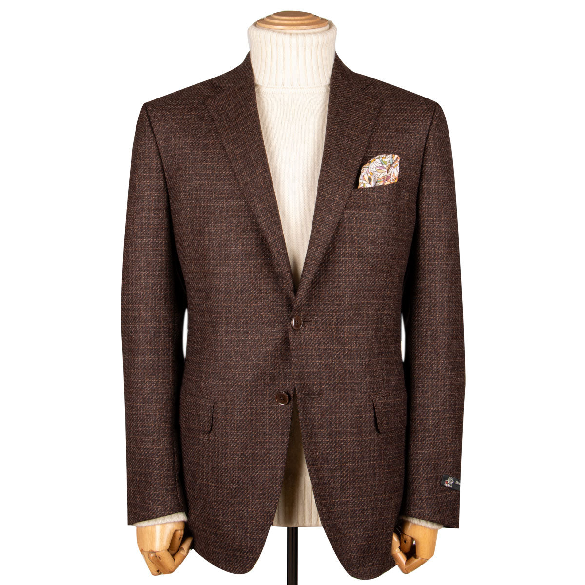 Brown Mélange Super 110’s Wool Jacket JACKETS Robert Old