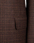 Brown Mélange Super 110’s Wool Jacket JACKETS Robert Old