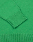 The Bowmore 1/4 Zip Neck Cashmere Sweater - Grasshopper Green CASHMERE Robert Old