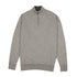 The Bowmore 1/4 Zip Neck Cashmere Sweater - Brume & Smog CASHMERE Robert Old