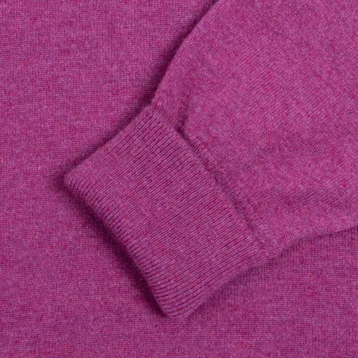 Loganberry Chatsworth 2ply V-Neck Cashmere Sweater CASHMERE Robert Old