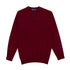 Claret Red Chatsworth 2ply V-Neck Cashmere Sweater CASHMERE Robert Old