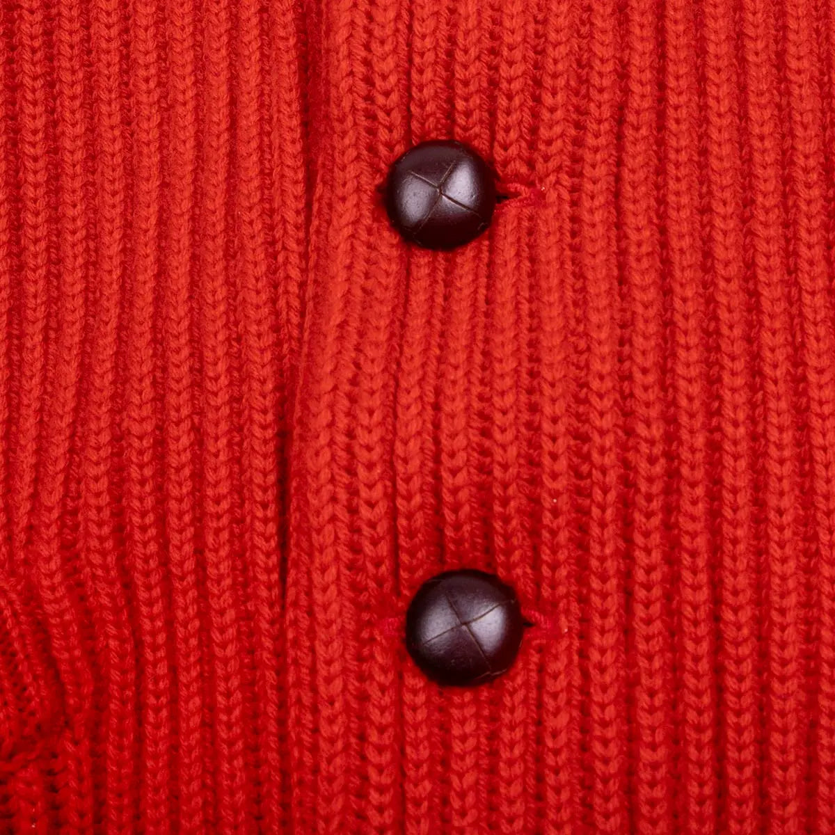 Chilli Red Colonial 8ply Cashmere Shawl Cardigan CASHMERE Robert Old