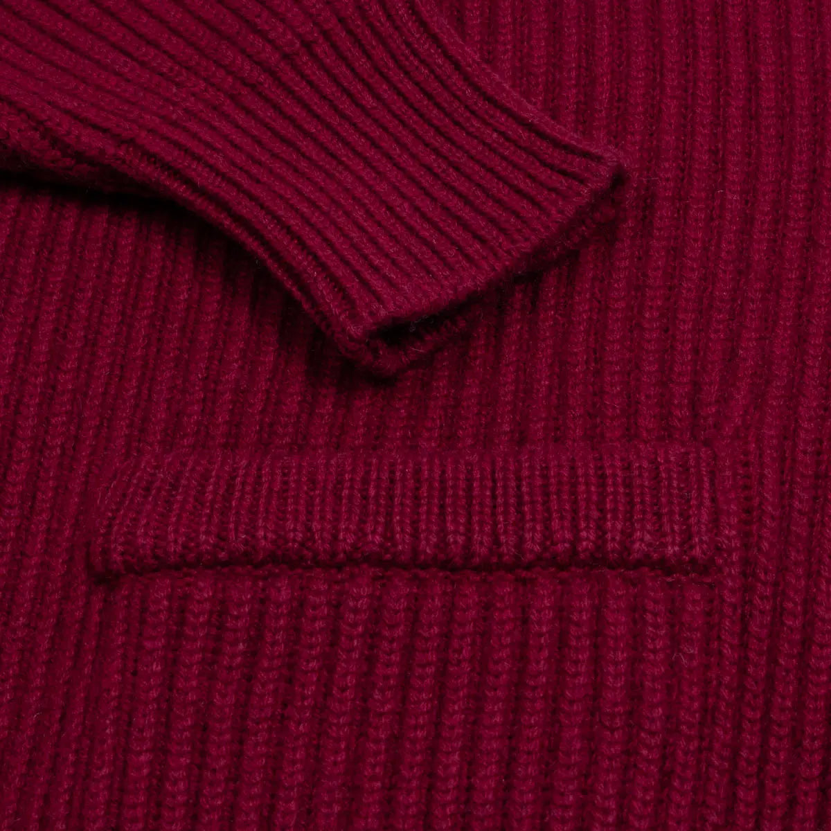 Claret Red Colonial 8ply Cashmere Shawl Cardigan CASHMERE Robert Old