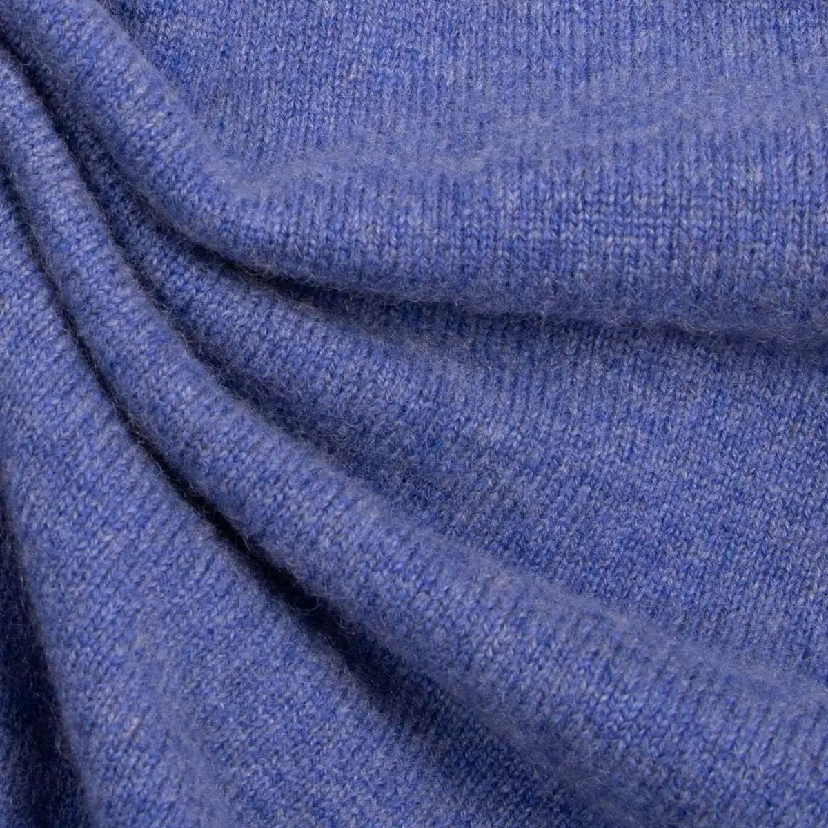 Lapis Blue Chatsworth 2ply V-Neck Cashmere Sweater Robert Old