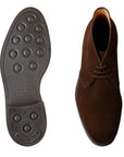 Dark Brown Chiltern Suede Chukka Boots Boots Crockett & Jones   