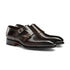 Brown Double-Buckle Leather Shoes SHOES Santoni