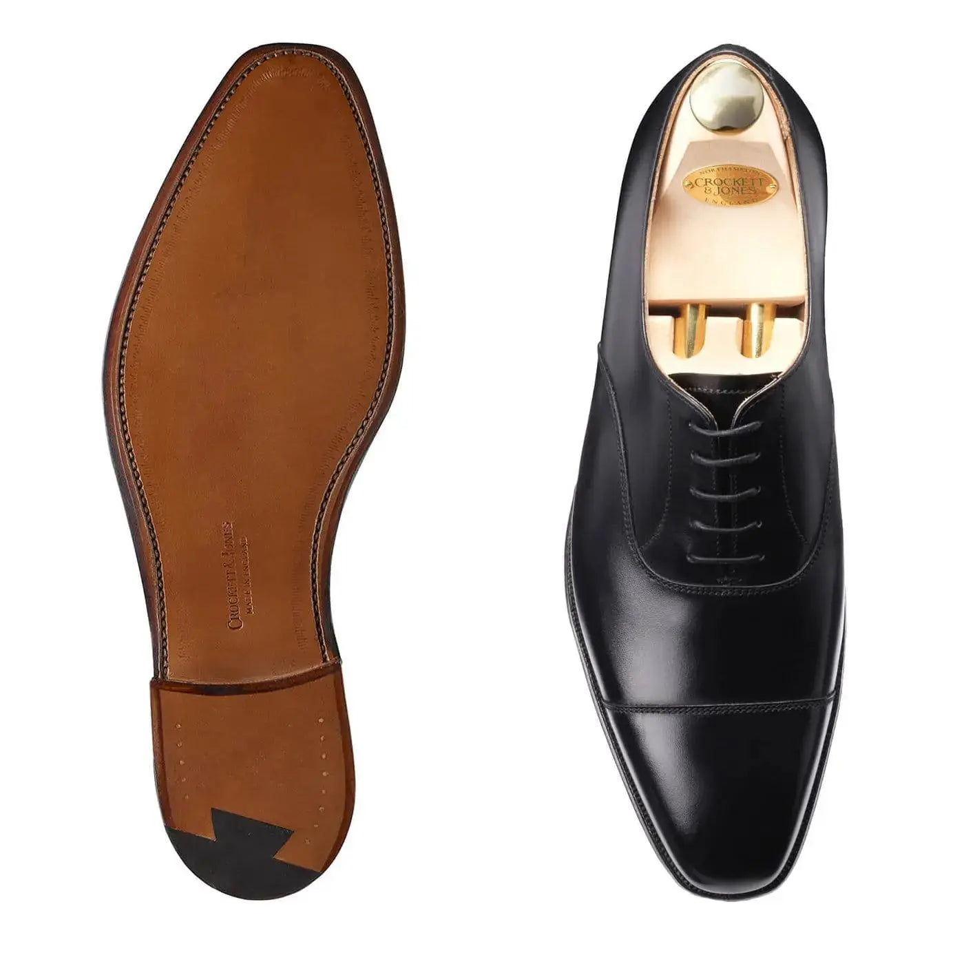 Hallam Back Calf Oxford Shoes - E Fitting  Crockett & Jones   
