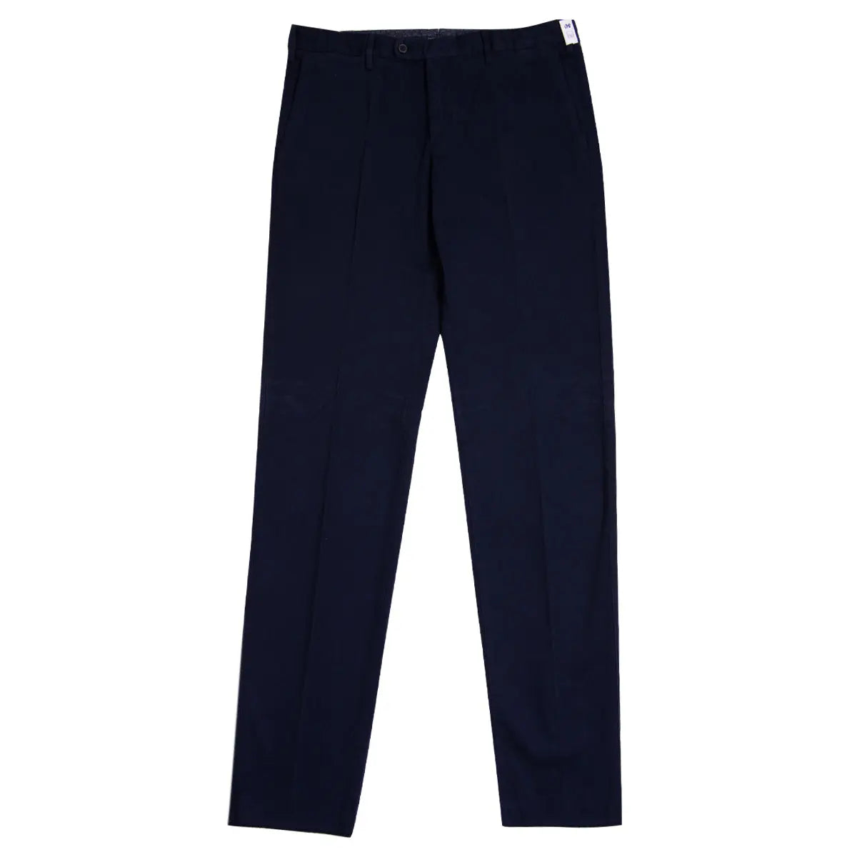 Navy 'Boston' Cashmere & Cotton Tailored Twill Chinos CASUAL TROUSERS FEDELI