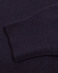 Dark Navy Tiree 4ply Crew Neck Cashmere Sweater Robert Old