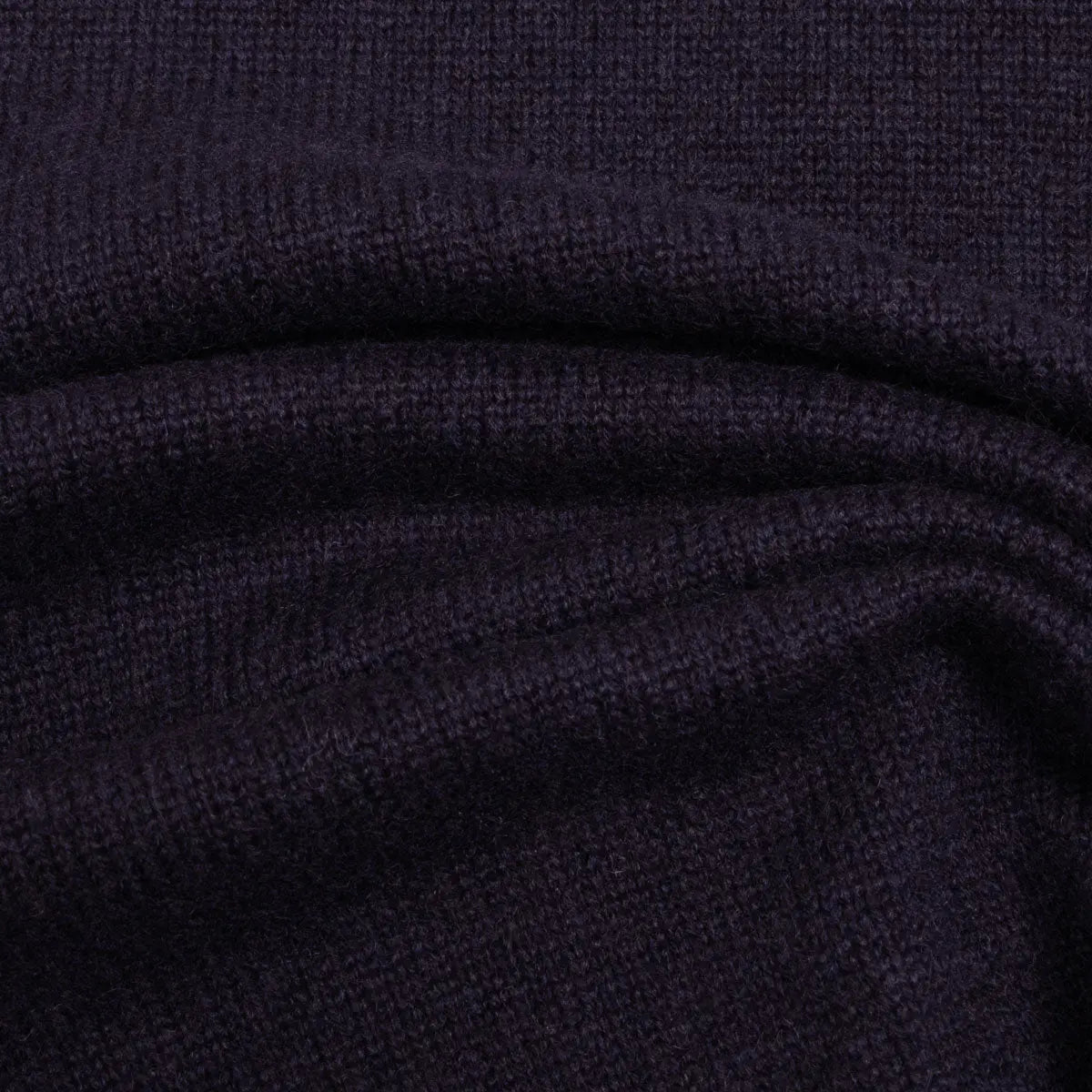 Dark Navy Tiree 4ply Crew Neck Cashmere Sweater CASHMERE Robert Old