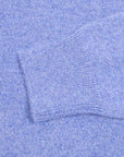 Blue Melange Balvenie 3 Button 4ply Cashmere Polo Sweater Robert Old