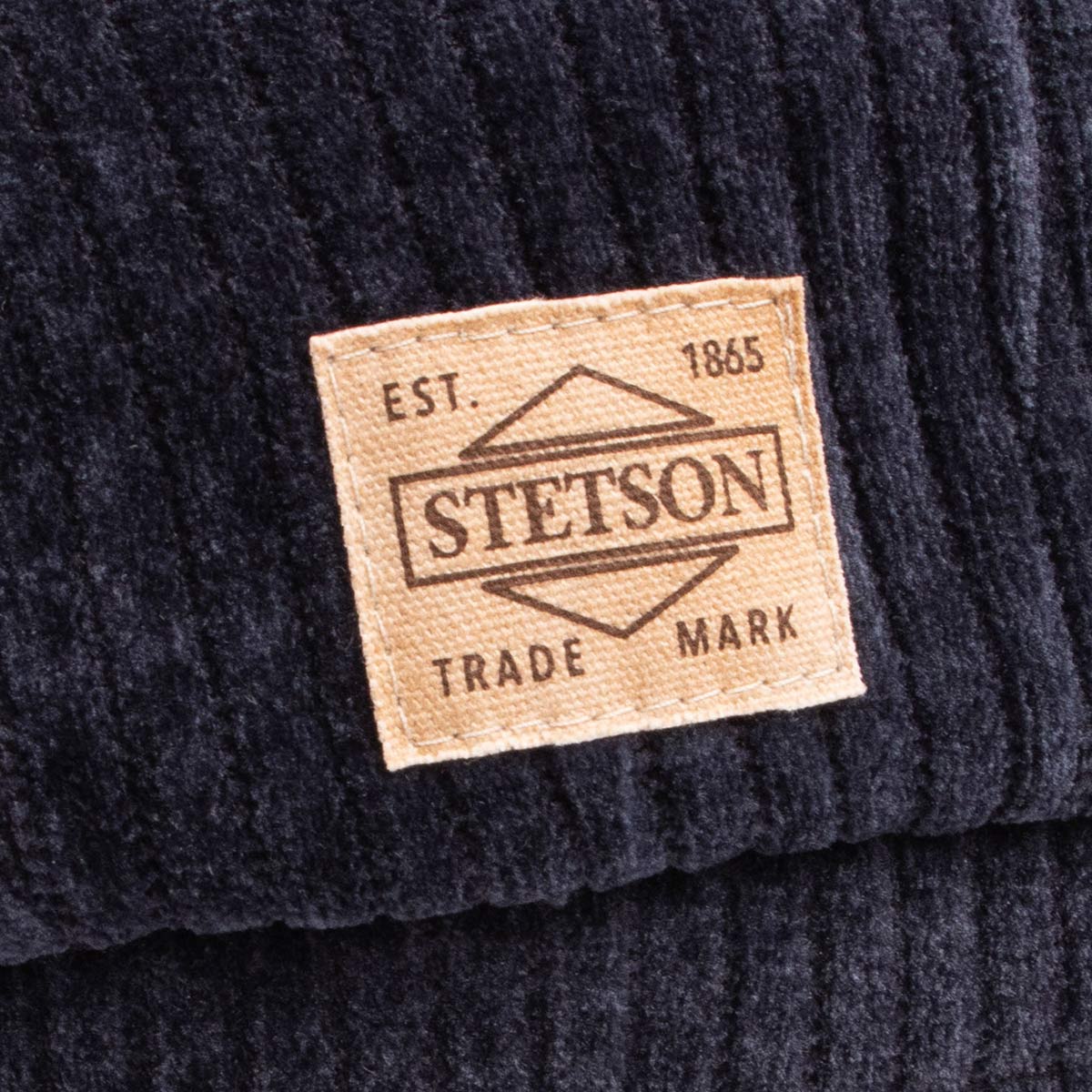 Navy Cord Hatteras Flat Cap CAPS & HATS Stetson