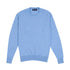 Blue Haze Tiree 4ply Crew Neck Cashmere Sweater CASHMERE Robert Old