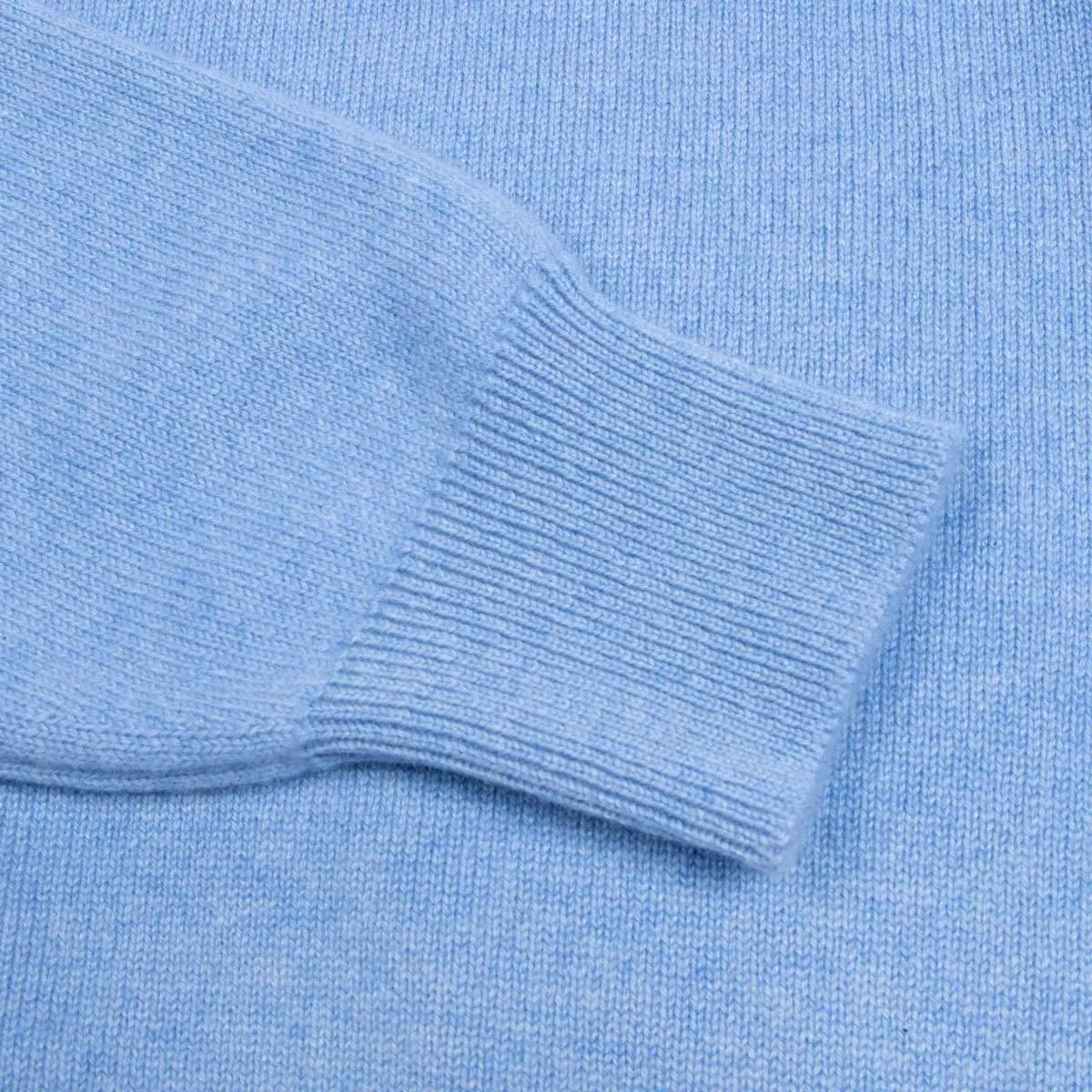 Blue Haze Tiree 4ply Crew Neck Cashmere Sweater CASHMERE Robert Old