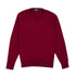 Claret Red Tiree 4ply Crew Neck Cashmere Sweater CASHMERE Robert Old