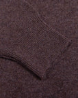 Porcupine Brown Tiree 4ply Crew Neck Cashmere Sweater CASHMERE Robert Old