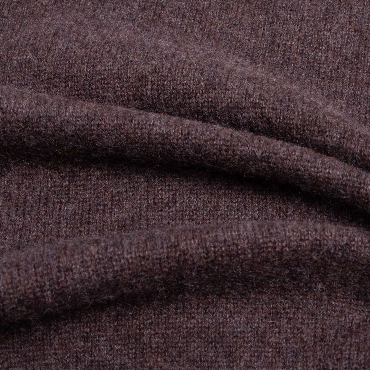 Porcupine Brown Tiree 4ply Crew Neck Cashmere Sweater CASHMERE Robert Old