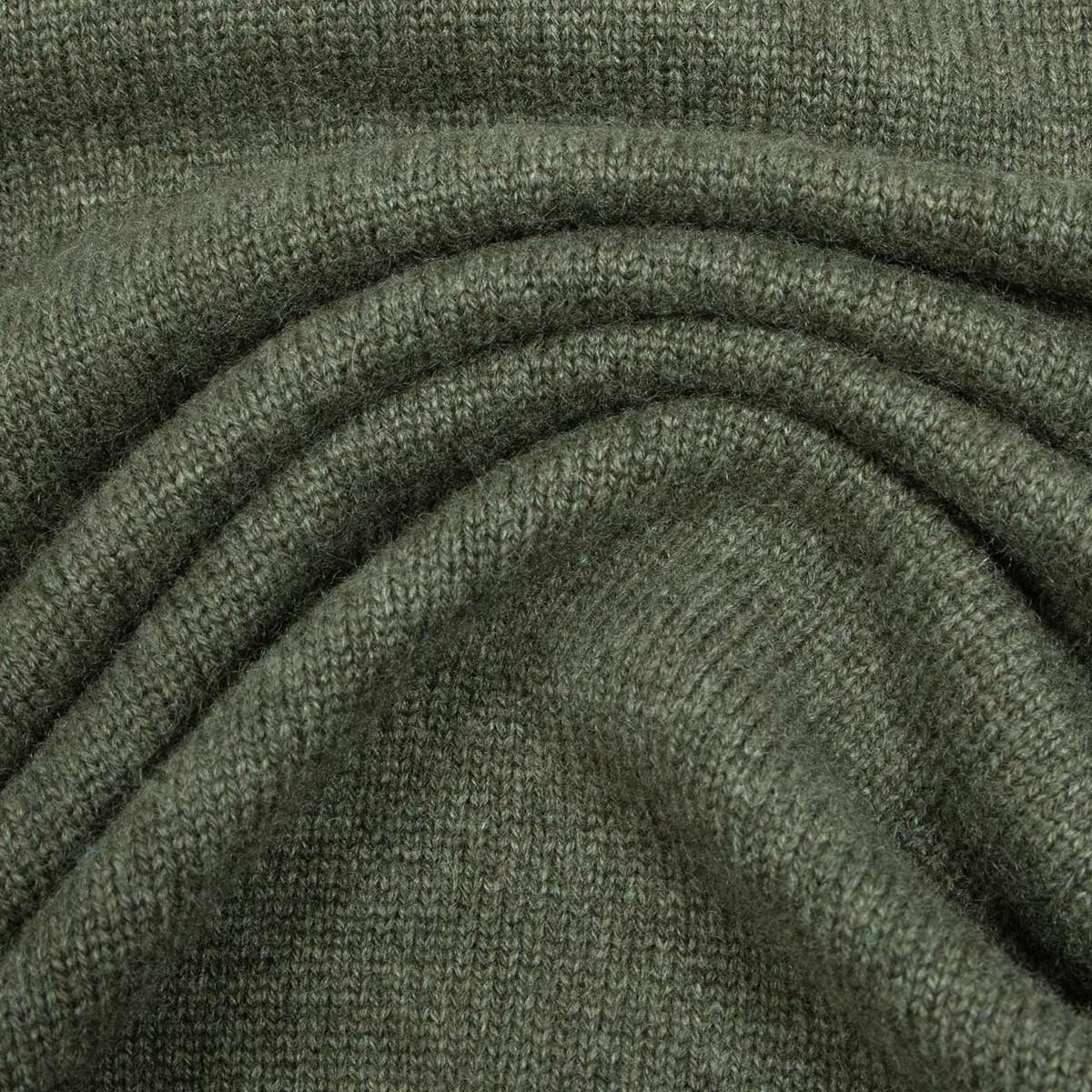 The Tiree 4ply Crew Neck Cashmere Sweater - Loden Mix CASHMERE Robert Old