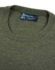 Loden Mix Tobermorey 4ply V-Neck Cashmere Sweater Robert Old