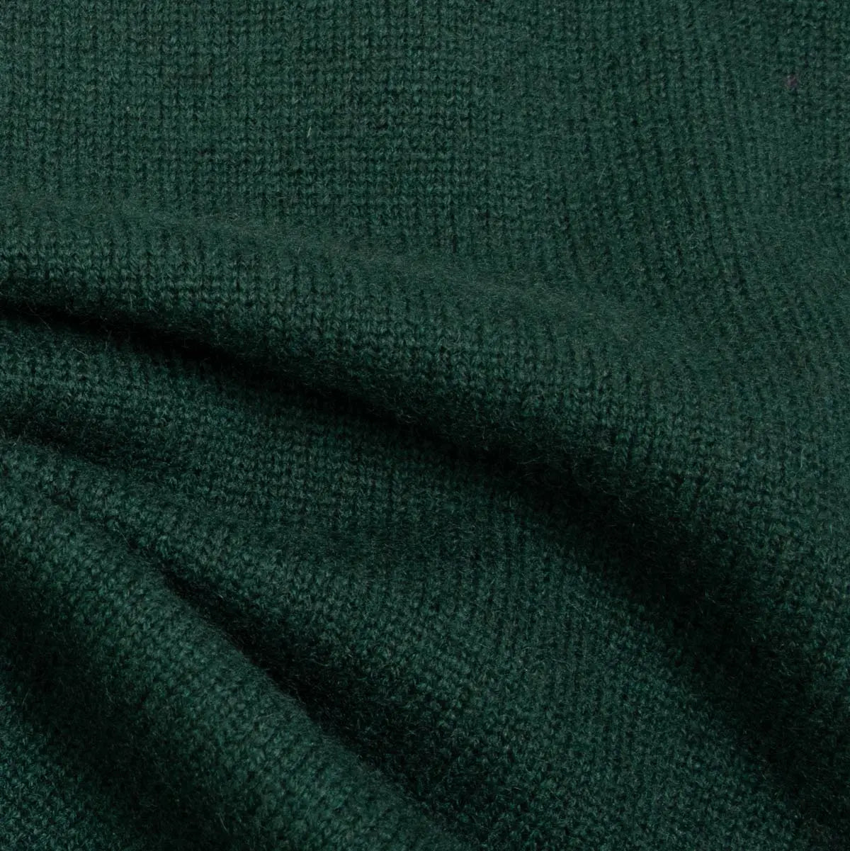 Holly Green Tobermorey 4ply V-Neck Cashmere Sweater Robert Old