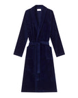 Navy Triton Cotton Bath Robe UNDERWEAR Derek Rose