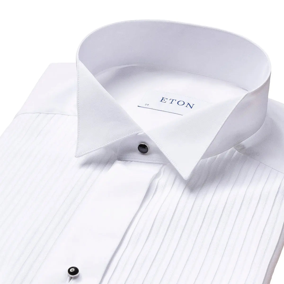 Contemporary Fit Plissé Wing Collar Dress Shirt  Eton   