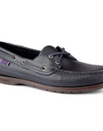 Navy Schooner Waxed Leather Boat Shoes SHOES Sebago