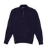 Dark Navy Balvenie 3 Button 4ply Cashmere Polo Sweater CASHMERE Robert Old