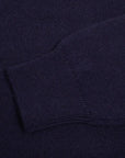 Dark Navy Balvenie 3 Button 4ply Cashmere Polo Sweater Robert Old