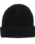 Fisherman Knit 8ply Cashmere Hat - Black  Robert Old Black ONE 