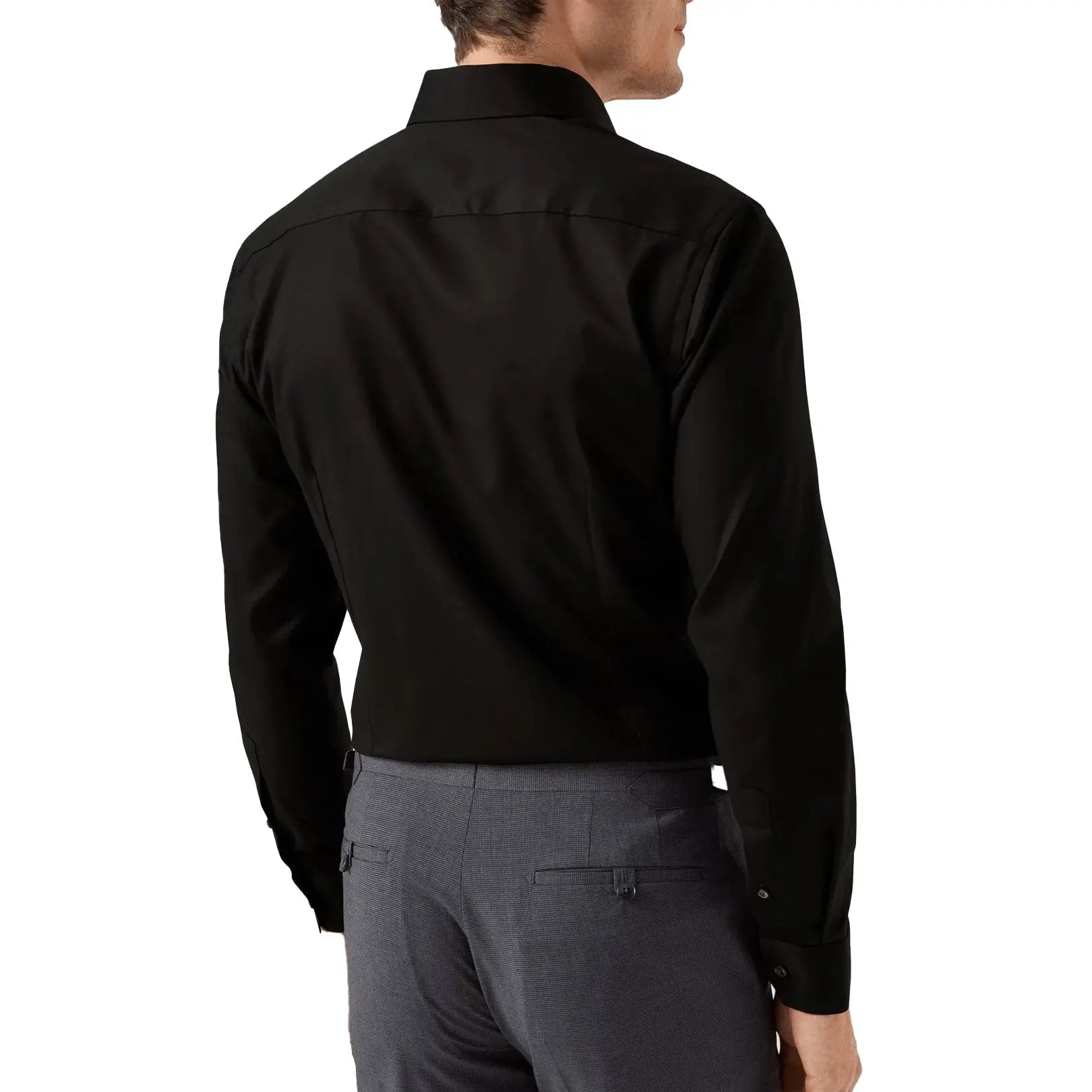 Black Signature Twill Slim Fit Shirt  Eton   