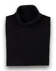 Black Elgin 2ply Roll Neck Cashmere Sweater  Robert Old Black UK 36" 