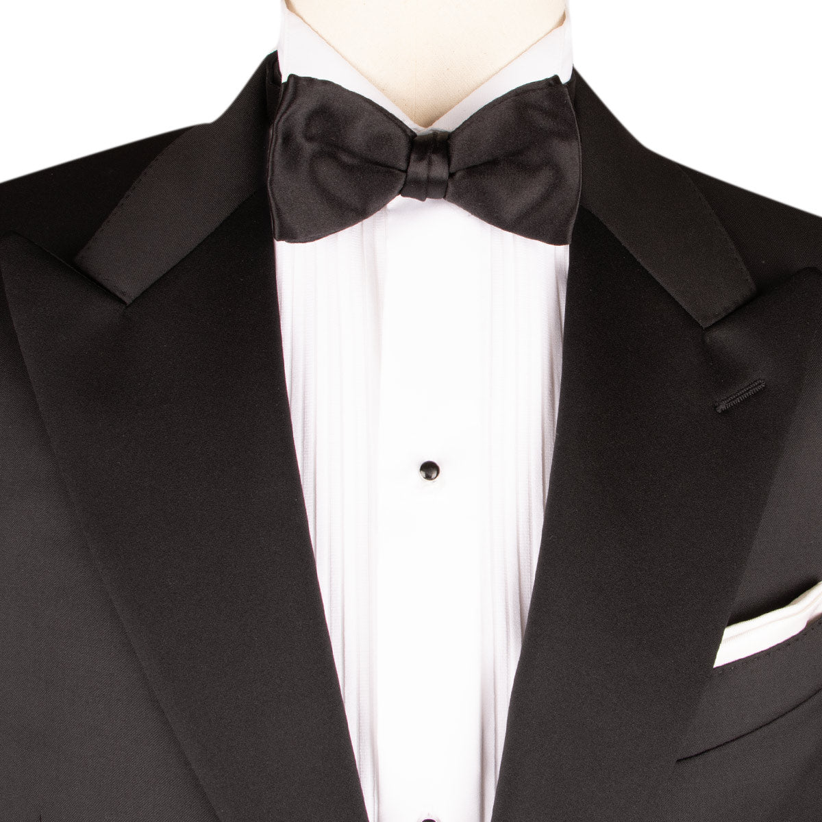 Black Silk Bow Tie BOWS Robert Old