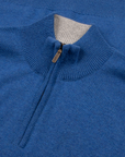 The Bowmore 1/4 Zip Neck Cashmere Sweater - Coast & Brume CASHMERE Robert Old